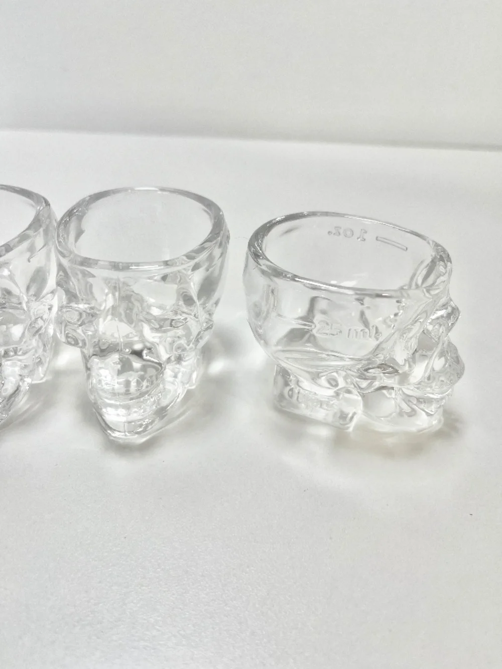 Crystal Head Vodka Skull Shot Glasses Set of 4